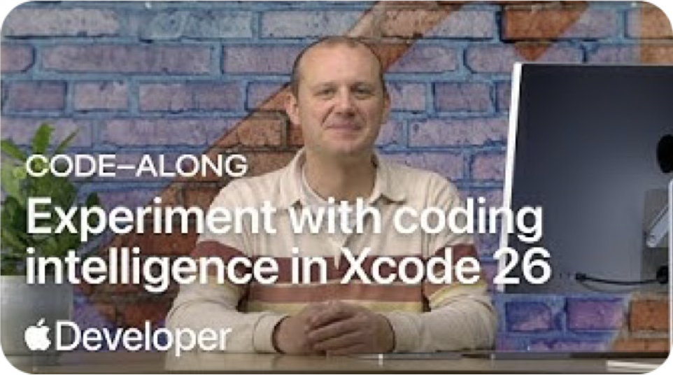 Code-along: Experiment withcoding intelligence in Xcode 26