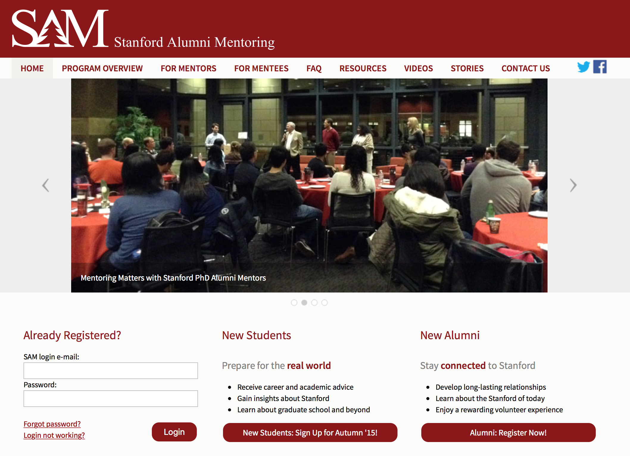 SAM - Stanford Alumni Mentoring Program